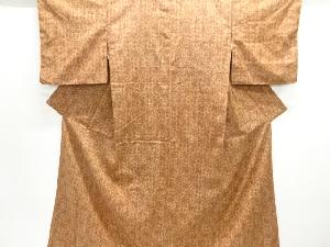 大正ロマン　抽象模様織り出し手織り紬着物